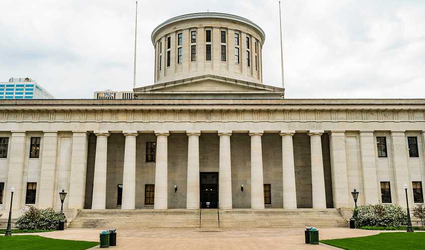 Ohio legislature representing Senate Bill 56 updates to Ohio cannabis law.