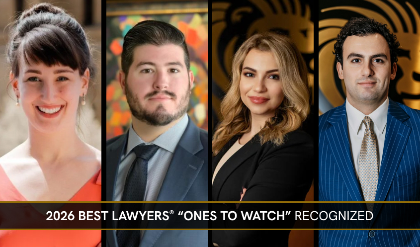 2026 Best Lawyers "Ones to Watch" Recognized