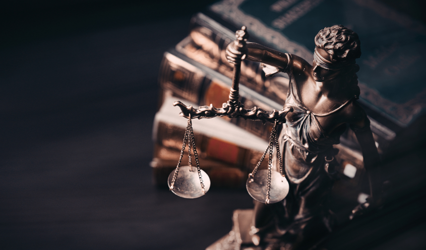 The scales of justice symbolize trusted estate planning attorneys.