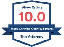 Maria C. Klutinoty Edwards top attorney 10.0 avvo rating