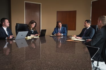 Plakas Mannos team during mediation