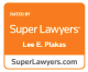 Lee E. Plakas Super Lawyers certificate