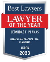 Lee Plakas 2023 Lawyer of the year akron
